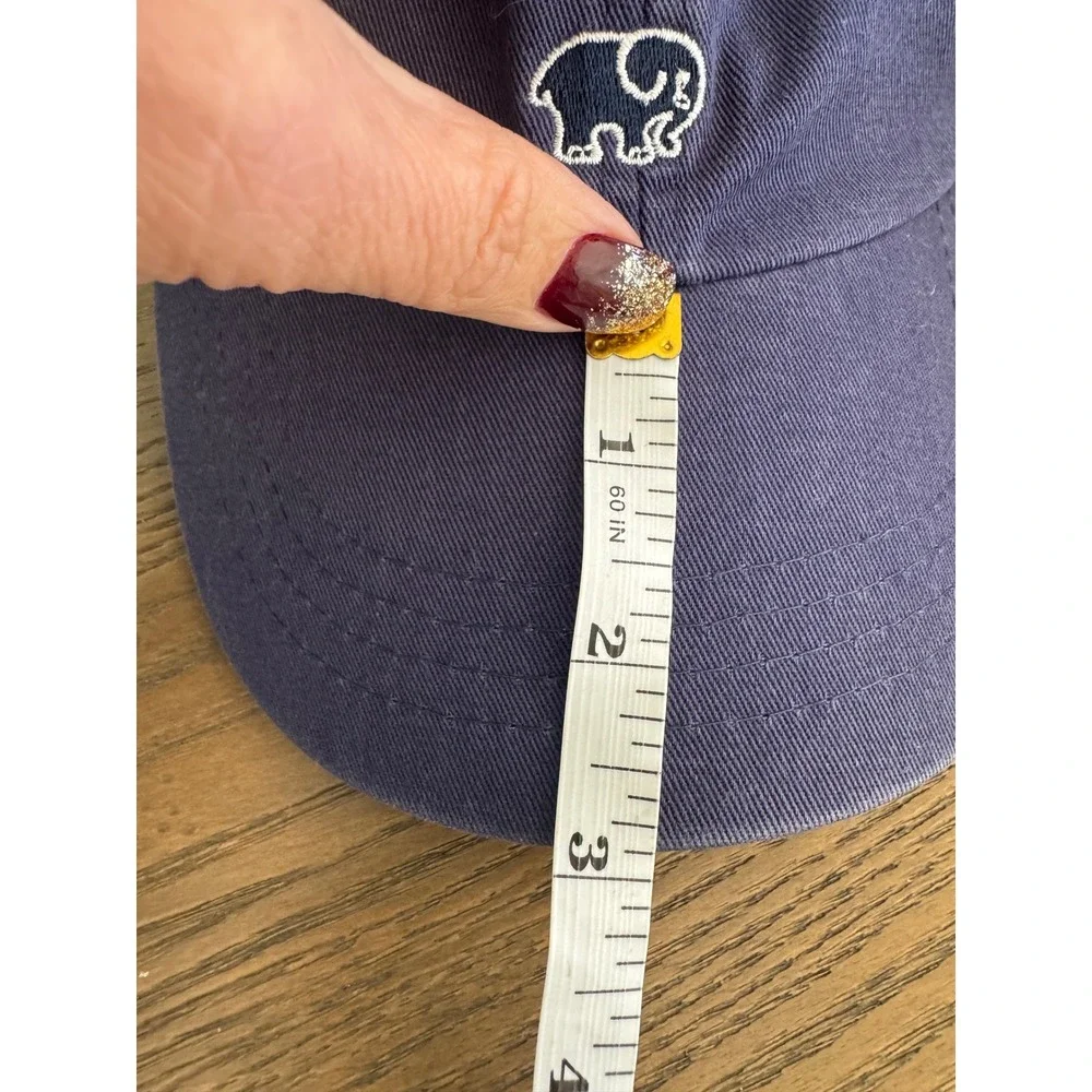 Elephant Logo Navy‎ Blue Baseball Cap Casual Everyday Adjustable Hat